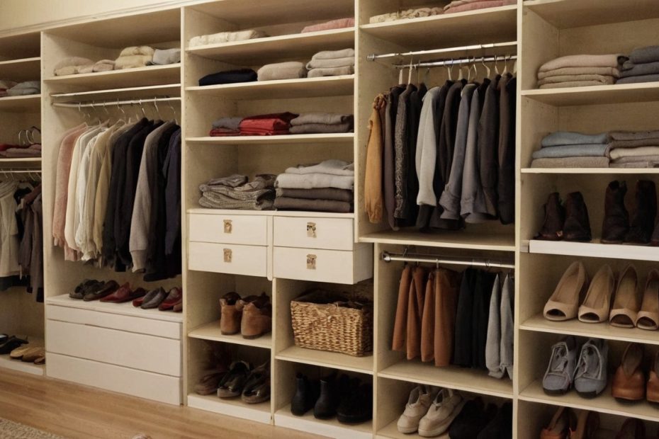 What should a household measure before buying a closet system or closet shelving editorial visual