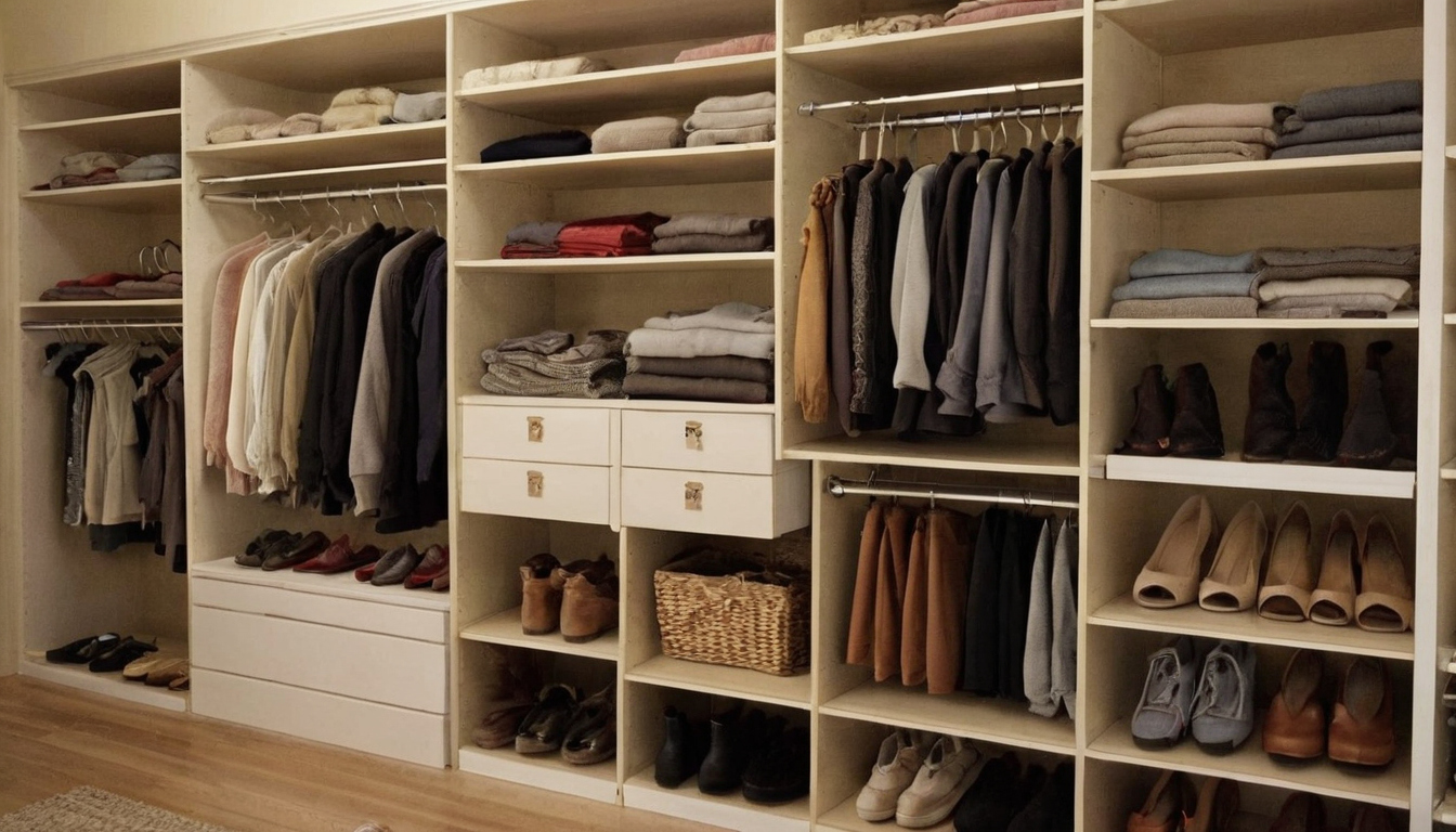 What should a household measure before buying a closet system or closet shelving editorial visual