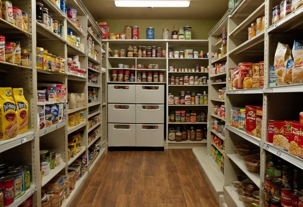 Practical visual for Pantry design must protect food from heat, moisture, and pests